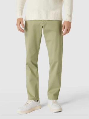 Spodnie materiałowe w jednolitym kolorze Christian Berg Men