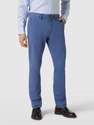 Spodnie materiałowe w jednolitym kolorze Polo Ralph Lauren