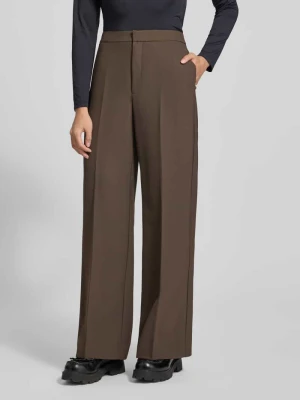 Spodnie materiałowe w kant model ‘Leya Miley’ MOS MOSH