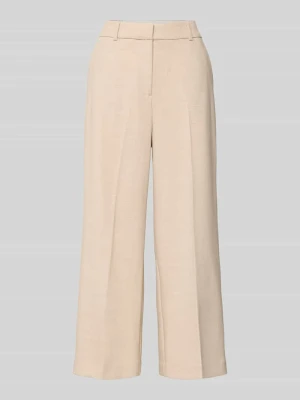 Spodnie materiałowe w kant o kroju relaxed fit z dodatkiem wiskozy comma