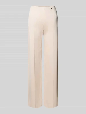 Spodnie materiałowe w kant z mieszanki wiskozy Marc Cain