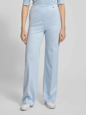 Spodnie materiałowe w kant z mieszanki wiskozy Marc Cain