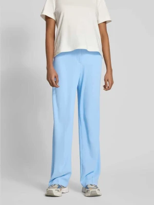 Spodnie materiałowe w kant z wysokim stanem REVIEW