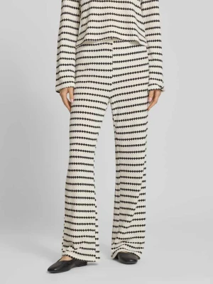 Spodnie materiałowe w kroju loose fit z domieszką bawełny model 'EVA LIFE' Only