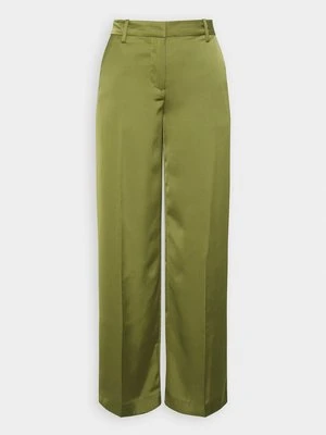 Spodnie materiałowe Weekday khaki