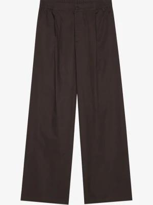Spodnie materiałowe YOURTURN By Zalando ciemnobrązowy