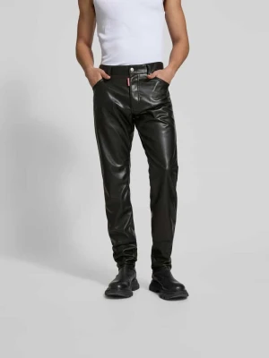 Spodnie materiałowe z 5 kieszeniami Dsquared2 Czarny