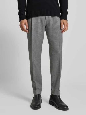 Spodnie materiałowe z czystej wełny z kieszenią z tyłu model ‘Tillo’ carl gross