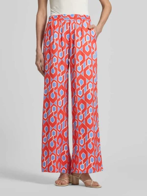 Spodnie materiałowe z czystej wiskozy milano italy