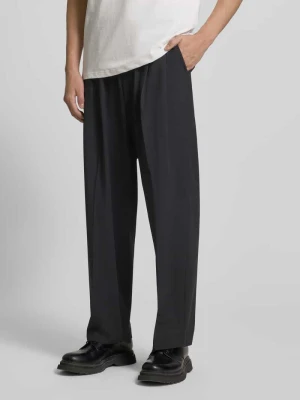 Spodnie materiałowe z detalem z logo Antony Morato