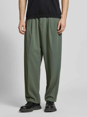 Spodnie materiałowe z detalem z logo Antony Morato