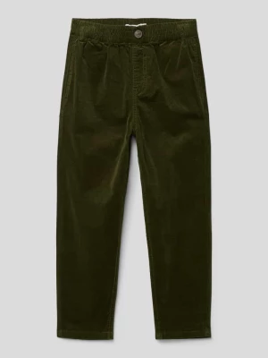Spodnie materiałowe z drobnego sztruksu z elastycznym pasem model ‘BEN’ name it