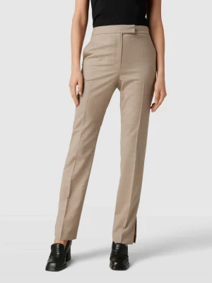 Spodnie materiałowe z drobnym, fakturowanym wzorem model ‘Teana’ BOSS Black Women