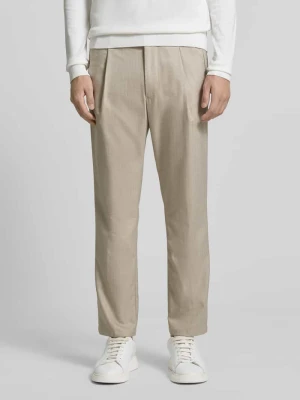 Spodnie materiałowe z elastycznym pasem drykorn