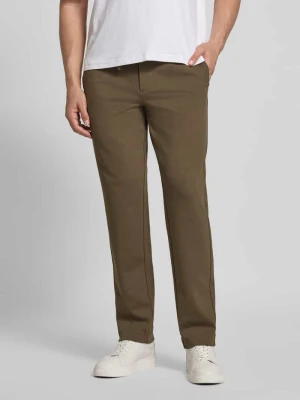 Spodnie materiałowe z elastycznym pasem lindbergh