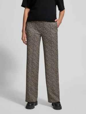 Spodnie materiałowe z elastycznym pasem Marc Cain