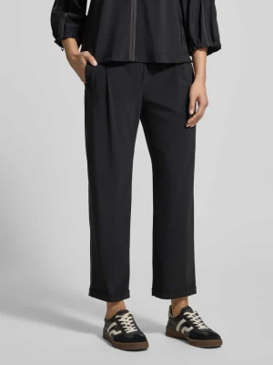 Spodnie materiałowe z elastycznym pasem Marc Cain