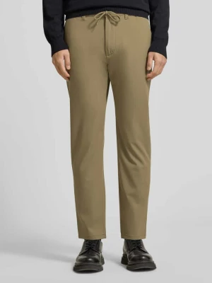 Spodnie materiałowe o kroju slim fit z elastycznym pasem MCNEAL