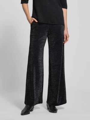 Spodnie materiałowe z elastycznym pasem milano italy