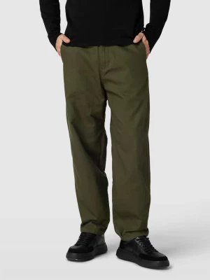 Spodnie materiałowe z elastycznym pasem model ‘BARREL MARK’ Selected Homme