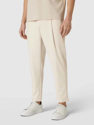 Spodnie materiałowe z elastycznym pasem model ‘HAKAN’ casual friday