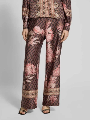 Spodnie materiałowe z elastycznym pasem model ‘Lunet’ NEO NOIR