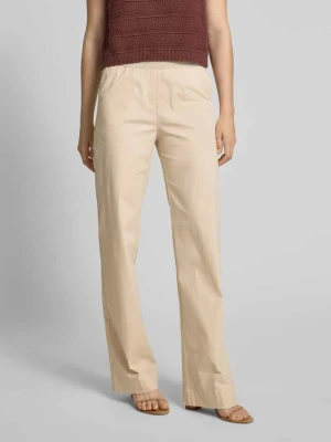 Spodnie materiałowe z elastycznym pasem model ‘Pia’ TONI