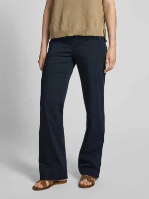 Spodnie materiałowe z elastycznym pasem model ‘Pia’ TONI