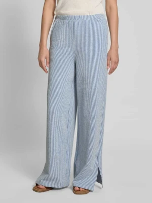 Spodnie materiałowe z elastycznym pasem model ‘STRIPLO’ Vila