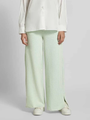 Spodnie materiałowe z elastycznym pasem model ‘STRIPLO’ Vila