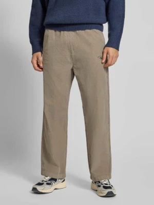 Spodnie materiałowe z elastycznym pasem Pegador