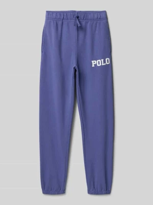 Spodnie materiałowe z elastycznym pasem Polo Ralph Lauren Teens