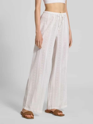 Spodnie materiałowe z elastycznym pasem REVIEW