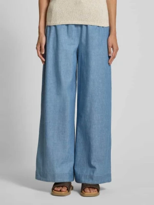 Spodnie materiałowe z elastycznym pasem Stefanel