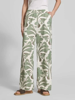 Spodnie materiałowe z elastycznym pasem ZABAIONE