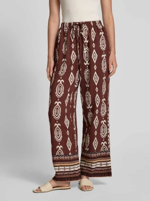 Spodnie materiałowe z elastycznym pasem ZABAIONE