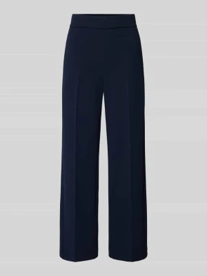 Spodnie materiałowe z kantami i elastycznym pasem Vera Mont