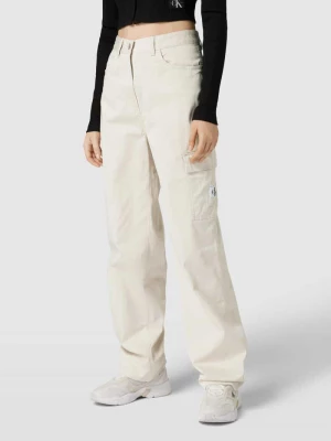 Spodnie materiałowe z kieszenią cargo Calvin Klein Jeans