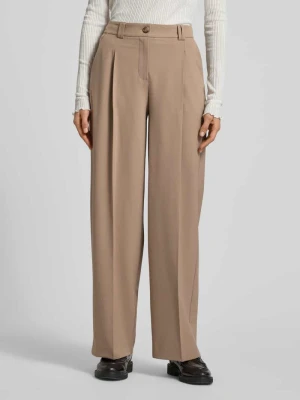 Spodnie materiałowe z kieszenią z tyłu model ‘Maiga’ Opus