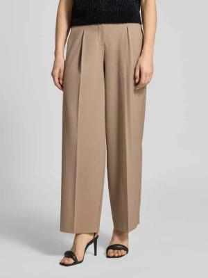 Spodnie materiałowe z kieszenią z tyłu model ‘Maiga’ Opus