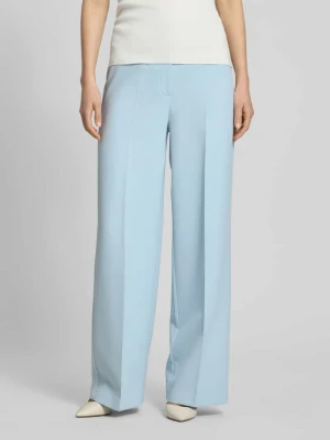 Spodnie materiałowe z kieszeniami listewkowymi i kanty MORE & MORE