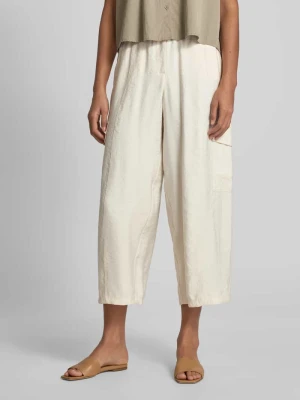 Spodnie materiałowe z kieszeniami z patką milano italy