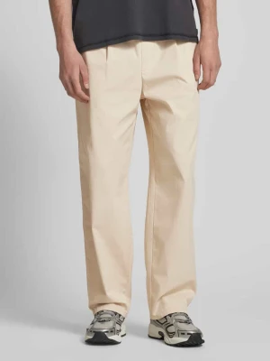 Spodnie materiałowe z kieszeniami z tyłu REVIEW