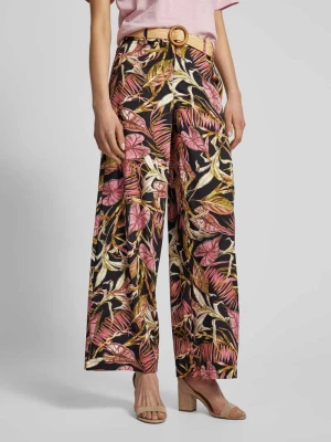 Spodnie materiałowe z kwiatowym wzorem Christian Berg Woman