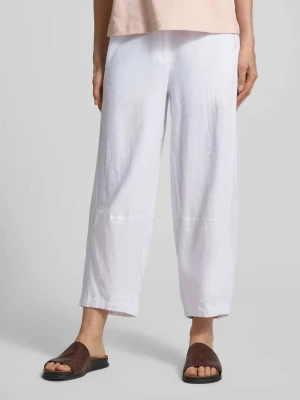 Spodnie materiałowe z mieszanka lnu i wiskozy model 'Lava' FREE/QUENT