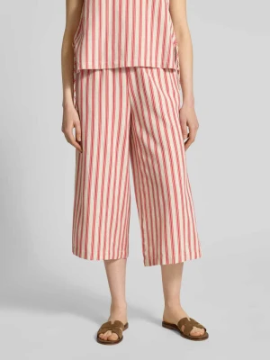 Spodnie materiałowe z mieszanka wiskozy we wzór na całej powierzchni model 'PRISILLA' Vila