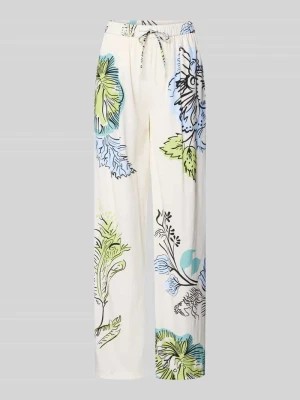 Spodnie materiałowe z mieszanki jedwabiu HERZENS