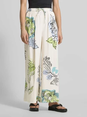 Spodnie materiałowe z mieszanki jedwabiu HERZENS