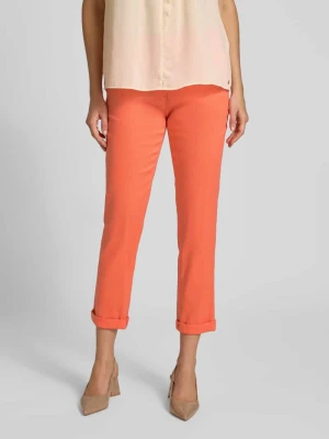 Spodnie materiałowe z mieszanki lnu z francuskimi wpuszczanymi kieszeniami Marc Cain