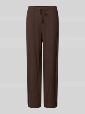 Spodnie materiałowe z mieszanki wiskozy i lnu z elastycznym pasem Jake*s Casual